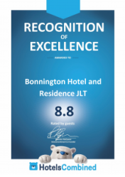 booking.com Recognition of Excellence